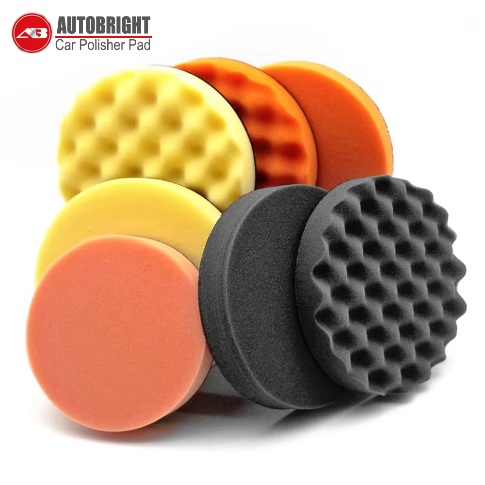 AUTOBRIGHT 5 "6" Zoll Auto Polierer Pad Professionelle Poliermaschine Schwamm Schnelle Detaillierung Waschwachs Spiegel Wachsen Sauberer Schaum