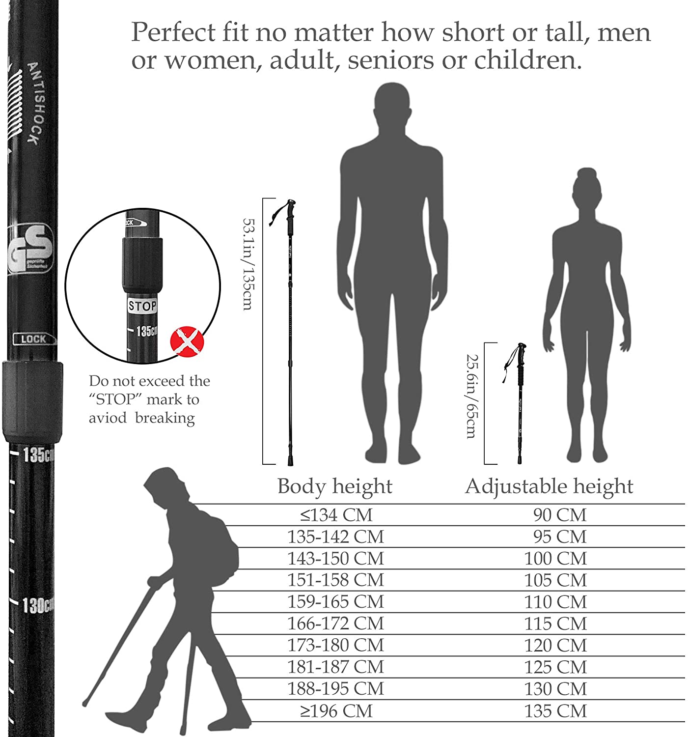 Nordic Telescopische Stok Baton Wandelen Accessoires Gear Sticks Riet Klimmen Trekking Wandelen Polen Inklapbare Intrekbare Canes