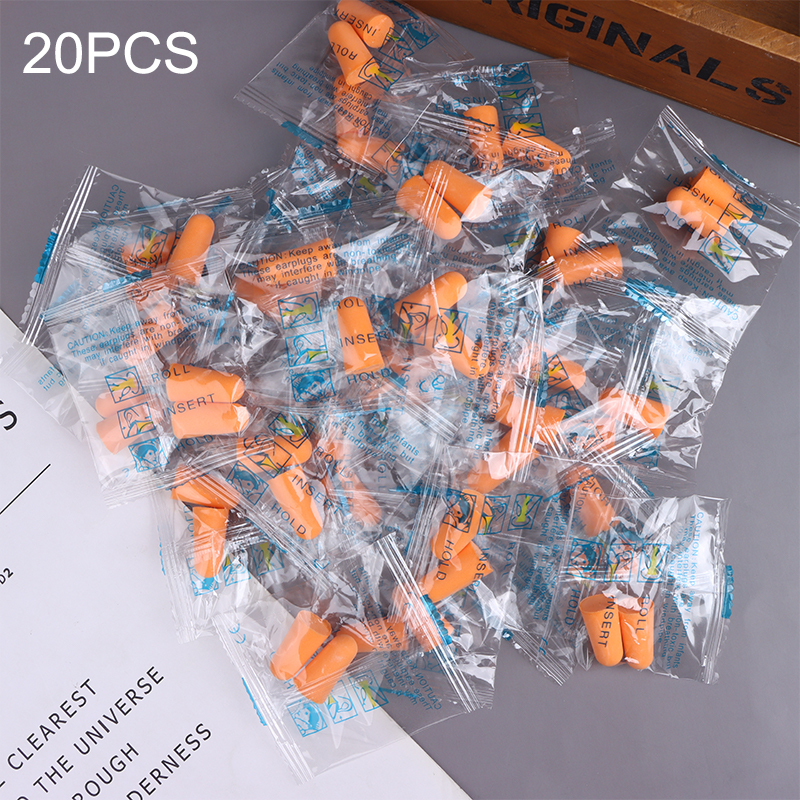 10/20/30Pairs Ruisonderdrukkende Oordoppen Herbruikbare Ruisonderdrukking Bescherming Geluidsisolatie Oordoppen Voor Slaap Studie werk: Geel