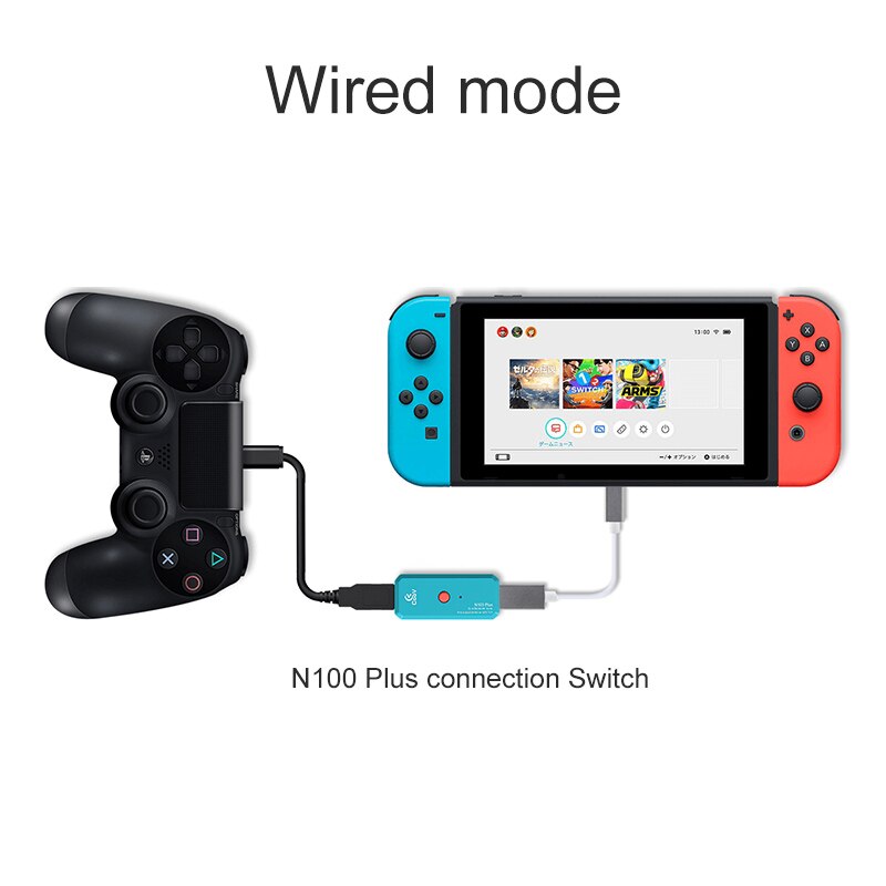 Coov N100 PLUS Bluetooth Wireless Converter USB Adapter For PS4 Nintend Switch NG-C X-box One PC Handle Switch Converter