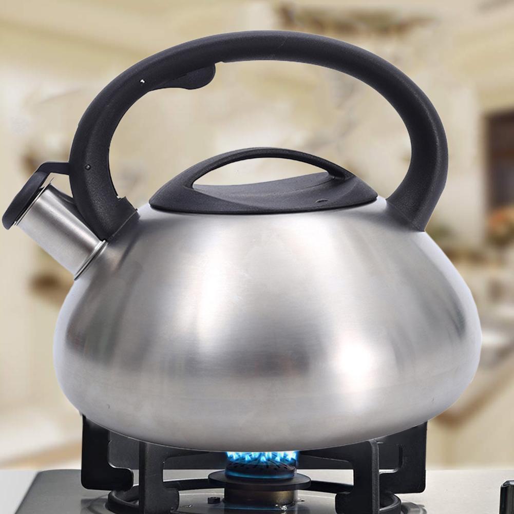 3L Stainless Steel Whistle Kettle Whistling Tea Kettles Stovetop Boils Faster Anti Handle, Suitable For All Heat Sources