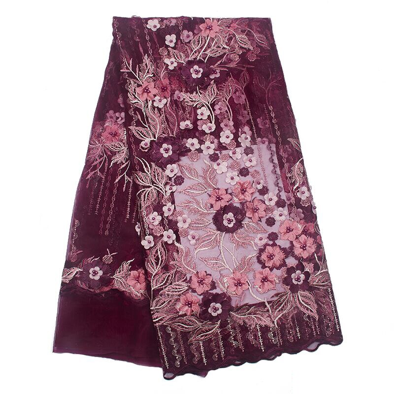 Franse kant borduren stof heet verkoop vrouwen kleding kant stof trouwjurk jurk