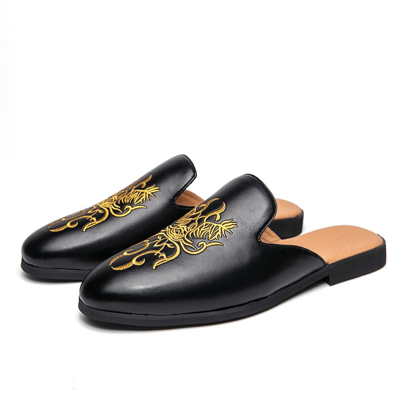 Hommes d'été Pantoufles Mocassins Hommes Moitié Pantoufles anti-dérapantes Pour Hommes Décontracté Mocassins Plat Léger Chaussure Formelle Directe Rozoball: 6