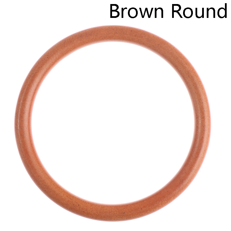 1PC O Ring Bag Handles DIY Wood Replacement Handbag Tote Handles Purse Bags Straps Wooden Bag Handle Round Handcrafted Access: Rose Gold