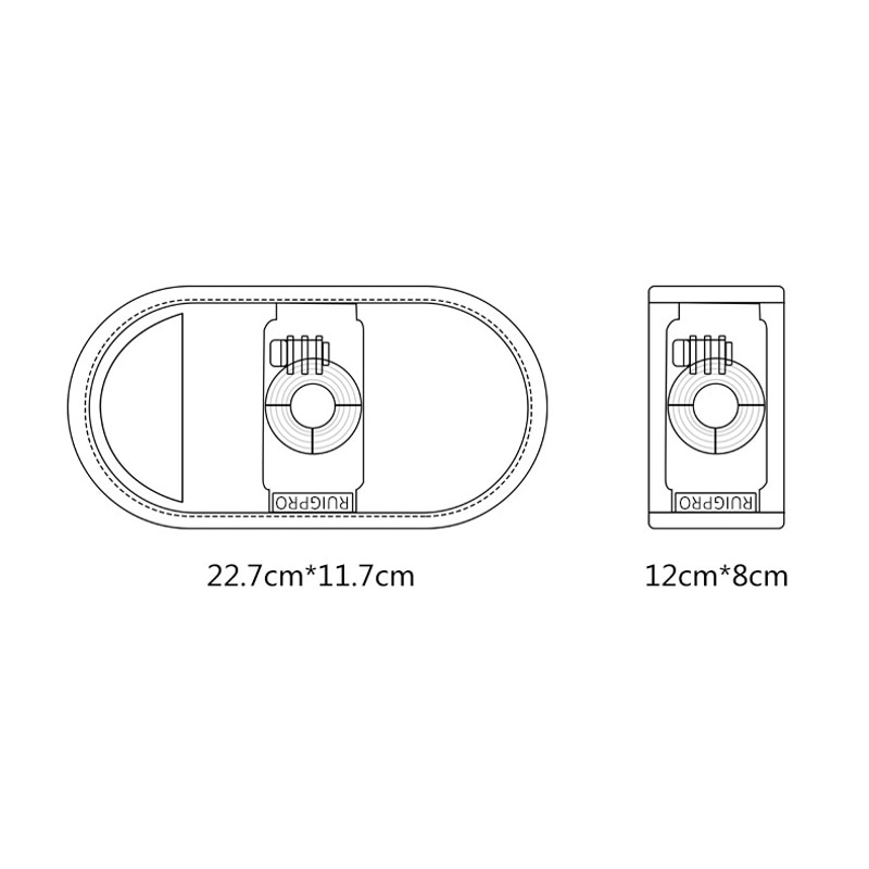 Cinta para la cabeza para cámara deportiva, soporte para mochila, rotación de 360 grados para Xiaomi Yi, Gopro Hero7 6 5 4, accesorios para Cámara de Acción