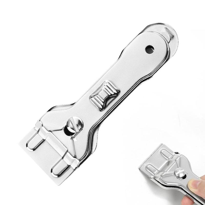 Stainless Steel Scraper Cleaner Removing Seated Residuals Multifunction Paint Surface Scrape Stains Tool Ceramic D9A5