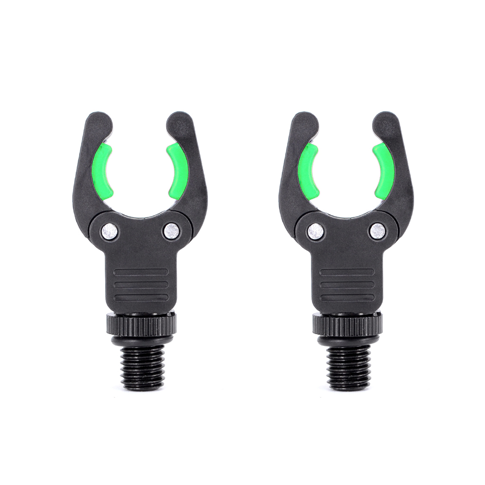 Hirisi 2 stks Karper Hengelsteun Hoofd Butt Hengel Houder Kunststoffen Grijper voor Vissen Alarm en Buzz Bar AC143: green