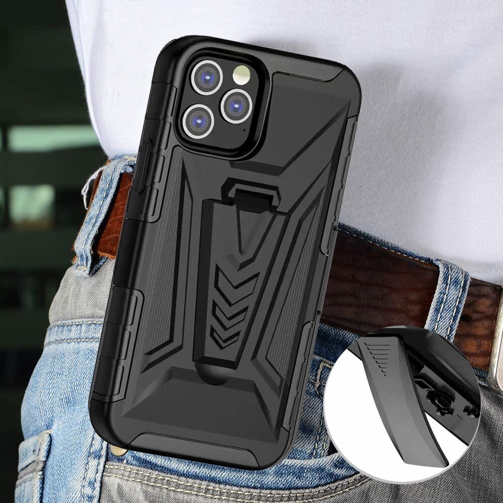 Heavy Duty Impact Swivel Belt Clip Armor Case Cover for iPhone 12 Mini 12 Pro Max Rotating Shockproof Clip Holster Rugged Coque