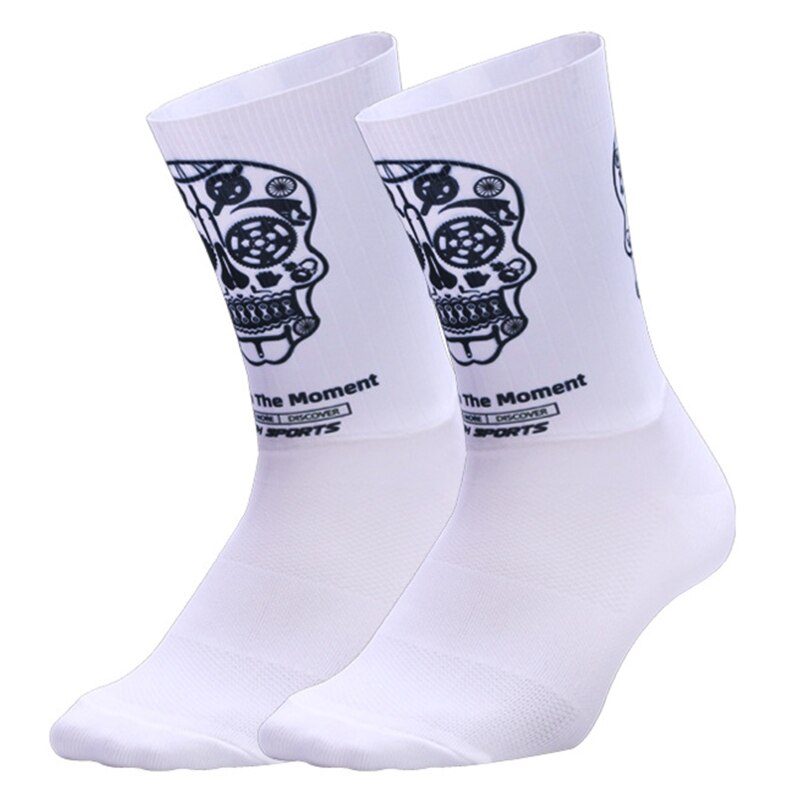 1 Paar Ademend Thermische Ski Sport Sneldrogend Sokken Snowboard Klimmen: White