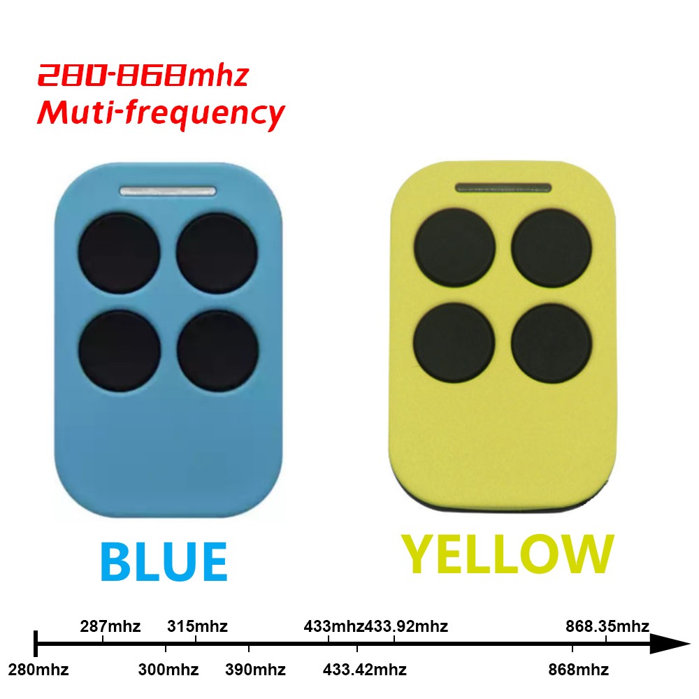 Multi-frequency Universal Garage Control Door Remote Controller 280-868mhz Gate Control 433mhz 315 390 Rfid Copier Duplicator