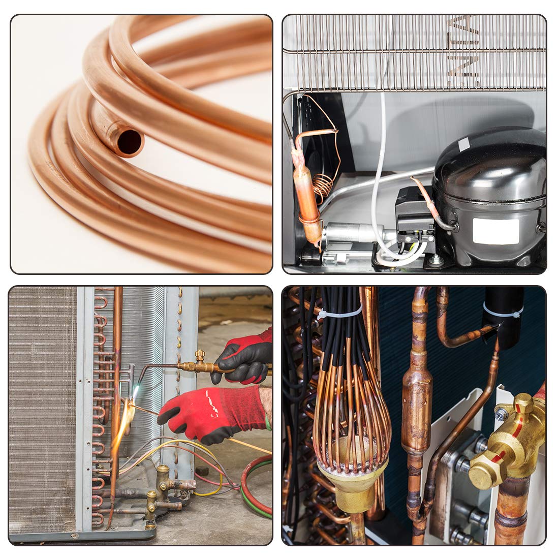 1M soft copper tube copper coil tube OD 2~8mm ID 1~6mm pure copper wire pipe air conditioning and refrigeration pipe handicrafts