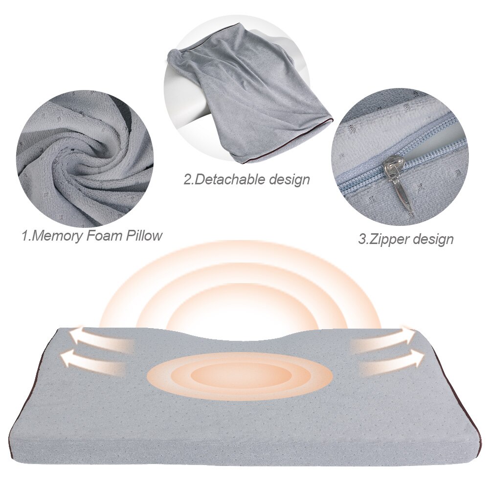 Memory Foam Beddengoed Kussen Vlinder Vormige Ontspannen Nek Bescherming Orthopedische Trage Rebound Cervicale Voor Gezondheidszorg 50x30cm