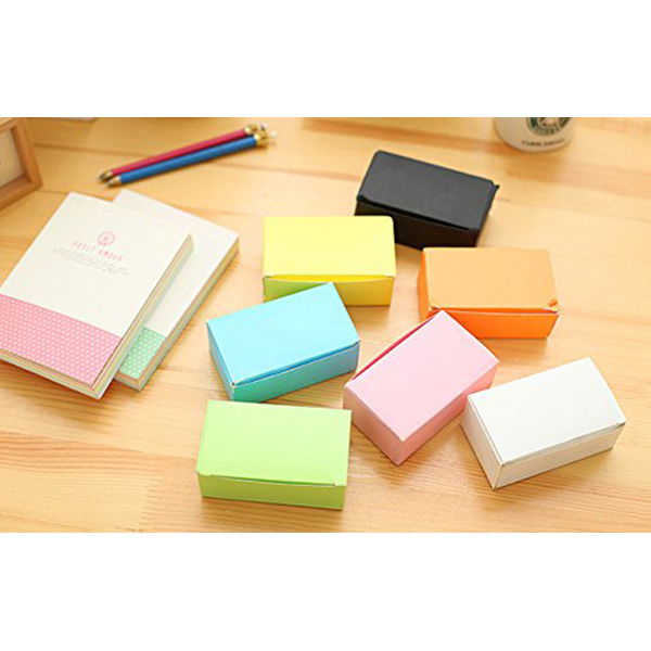 100 memory cards Blank DIY graffiti word cards net Small memo pad blocks Memorandum note Blank word cards (Khaki)