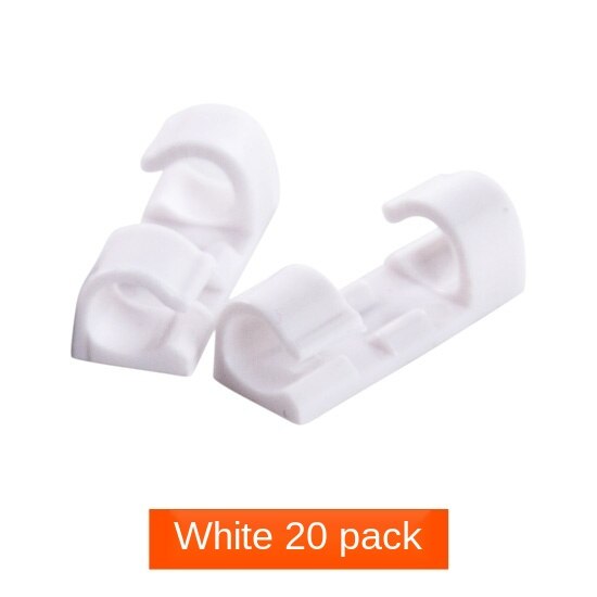 Samoprzylepne klipsy zabezpieczające organizator robić przewodów linia podsieci solidus drut kolekcja stałe klipy linie danych solidny spinka gadżety: biały