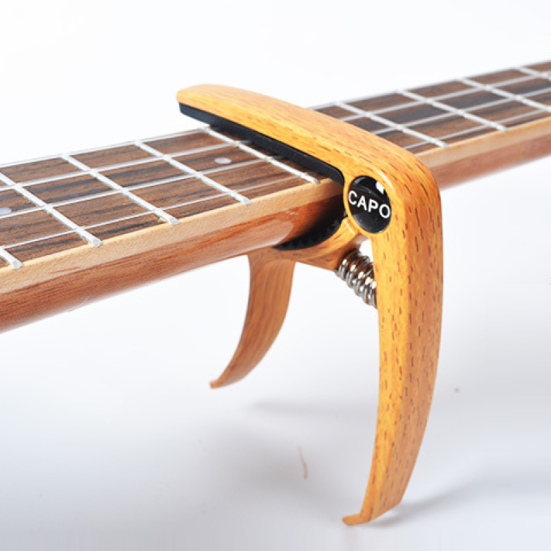 Metal guitar capo zinklegering til akustisk klassisk elektrisk guitar tuning klemme guitar streng pin puller capotraste guitarra: Lysegrå