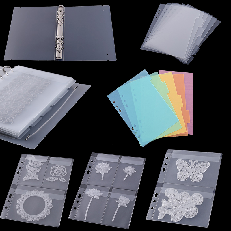Metal Die Cut Storage Binder Cutting Dies Storage Book Collection For Document Postcard Bank Planner Sticker Card Organizer