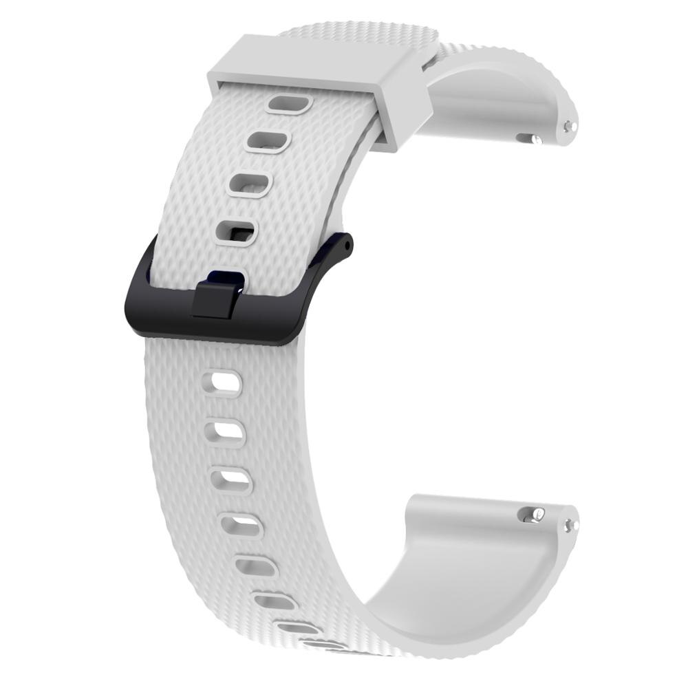 Bracelet de montre, 20mm, pour Garmin Vivomove HR venus vivoactive 3 samsung galaxy watch active 2, bracelet hauwei watch gt 2 42mm: white