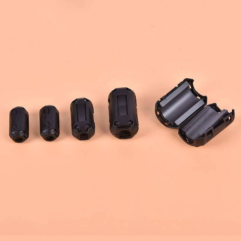 5 sztuk 3.5mm czarny rdzeń ferrytowy filtr tłumik hałasu dla EMI RFI klip dławik