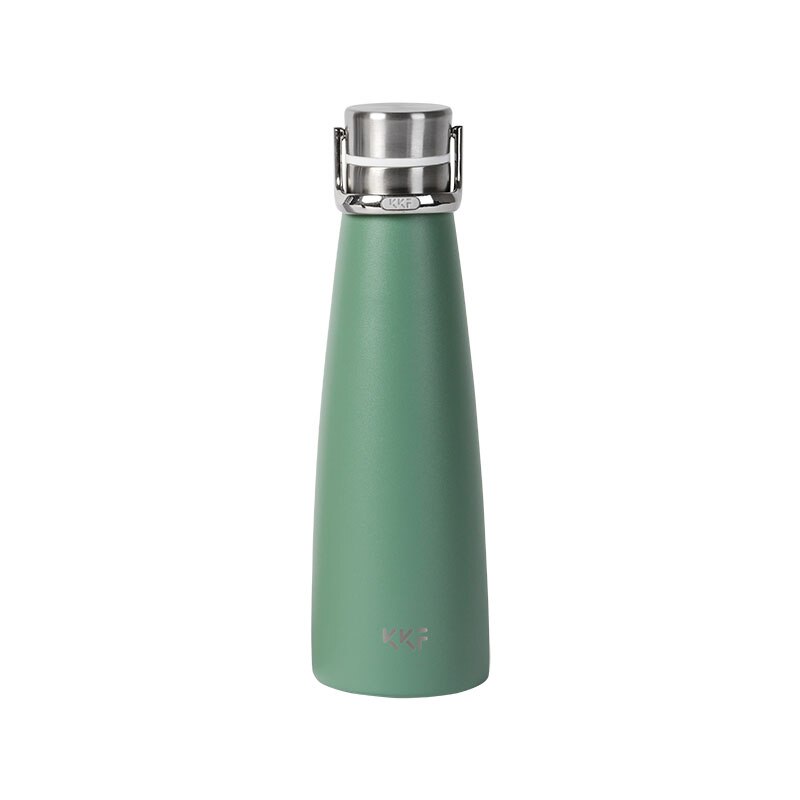 Xiaomi KKF Vacuum Bottle 24h Insulation Cup Thermoses Stainless Steel Thermos Flask 475ML Travel Mug Portable Sports Cold Cup: Green