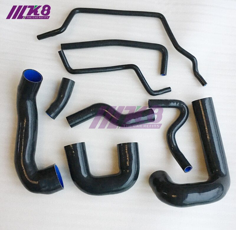 Kit de manguera Turbo de refuerzo de silicona, para SAAB 93 03-07, 9 unidades, rojo/azul/negro