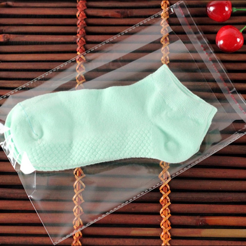 100pcs Transparent Self-adhesive Small Cello Self Sealing Bags package Thick Clear Cellophane OPP Plastic poly Bags