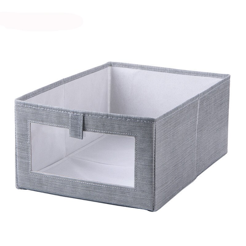 Home Wardrobe Organizer Storage Drawer Closet Organizer Boite De Rangement Underwear Sock Container Cuisine Organisateur Placard: gray L