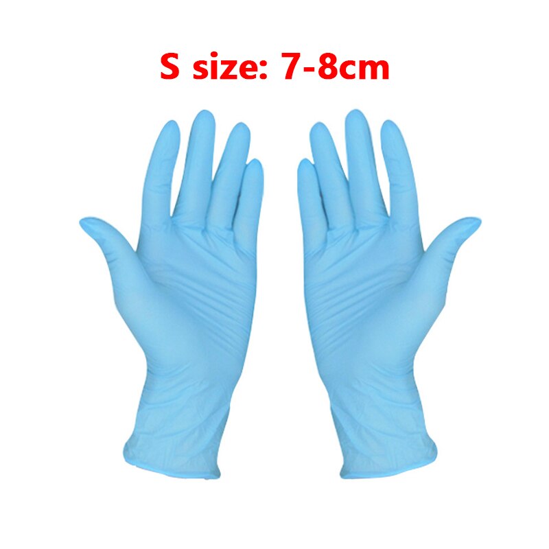 Guantes de protección desechables de nitrilo, 100 Uds., resistentes al agua, guantes mecánicos de seguridad para uso doméstico en el trabajo, de laboratorio