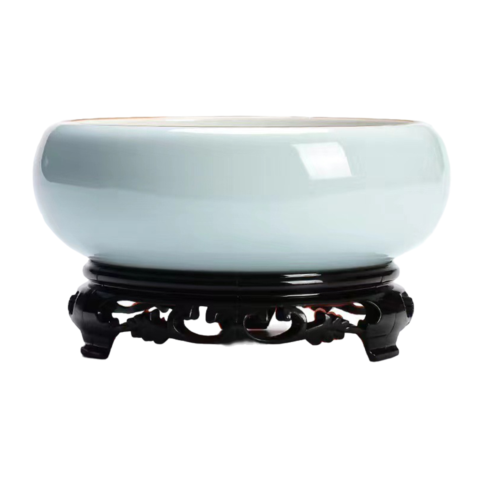 Elegante Kom Planter Decor Lotus Kommen Voor Balkon Tuin Lotus Kommen Waterpotten Voor Waterplanten Kommen Planten: Blauw