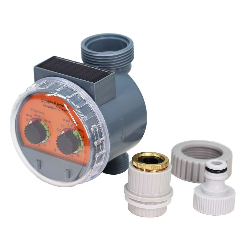Minuterie de robinet à bille à énergie solaire, système d'arrosage goutte à goutte, contrôleur électronique automatique, maison, extérieur, serre, jardin, 1 pièce