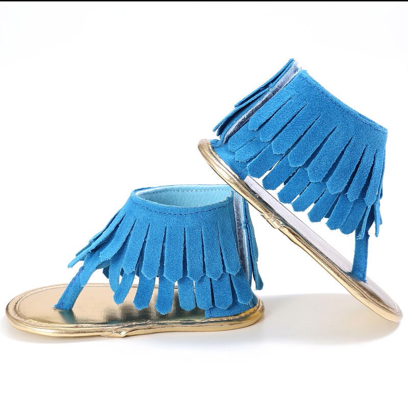 Peuter Baby Meisjes Sandalen Kid Kwastje Klompen Zomer Babyschoenen Meisje Zool Schoenen Schoenen Flip Flops