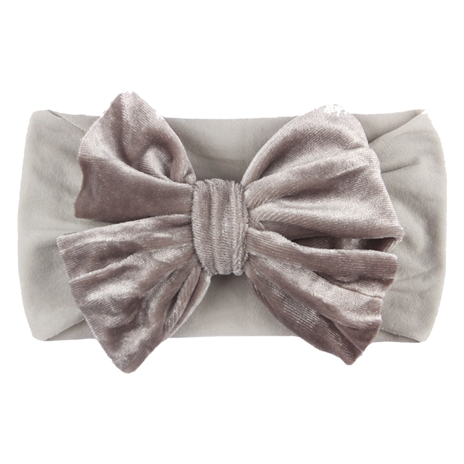 #30 nueva de bebé de terciopelo diadema turbante gran diadema bebé lazo anudado para Recién Nacido cinta para el pelo de lazo niños chico cabeza accesorios para el cabello