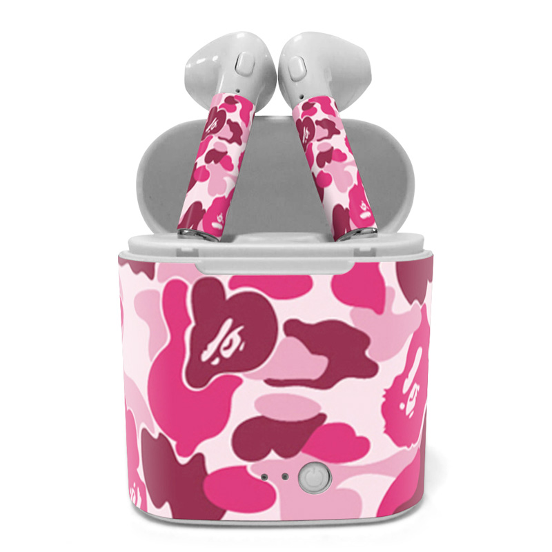 Double Wireless Skin Sticker Headset Pair Cover Full Body Earphone For HBQ I7s TWS: 198