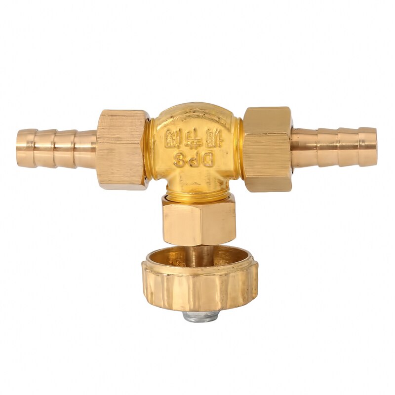 8mm/10mm id slange barb messing parallel nåleventil til gas max tryk 1 mpa