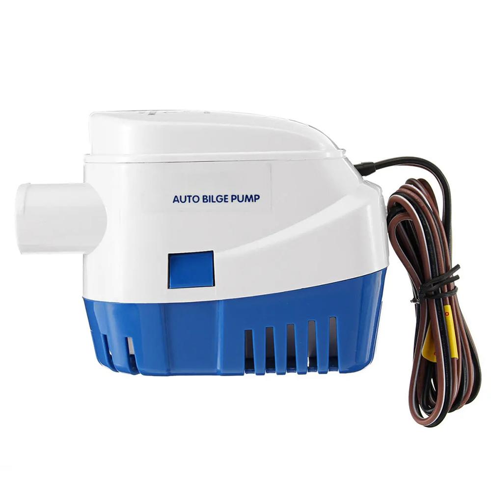 Automatic Submersible Boat Bilge Water Pump 12/24V 1100GPH Auto with Float Switch Bilge Boat Pump Tools: 24v 1100g