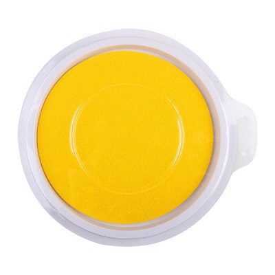 Baby Malerei Inkpad Zeichnung Spielzeug Kinder Lustige Graffiti Farbige DIY Finger Malerei Zeichnung Spielzeug Waschbar Handwerk Inkpad Briefmarken Spielzeug: Yellow