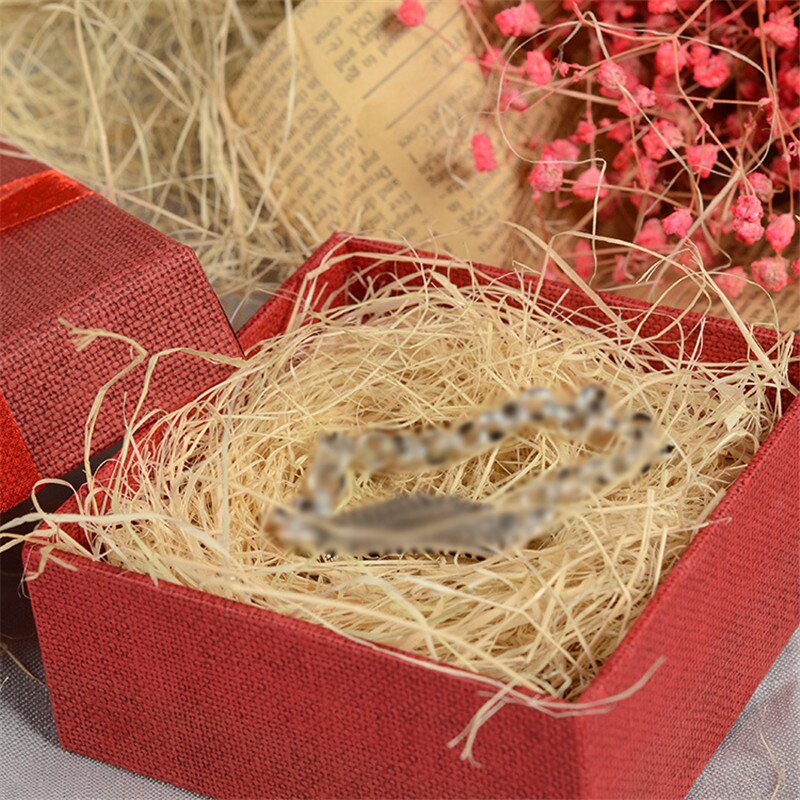 Caja de embalaje de yute de rafia Natural, Material de embalaje de dulces de boda, relleno de papel arrugado triturado, decoración de caja de , 30g