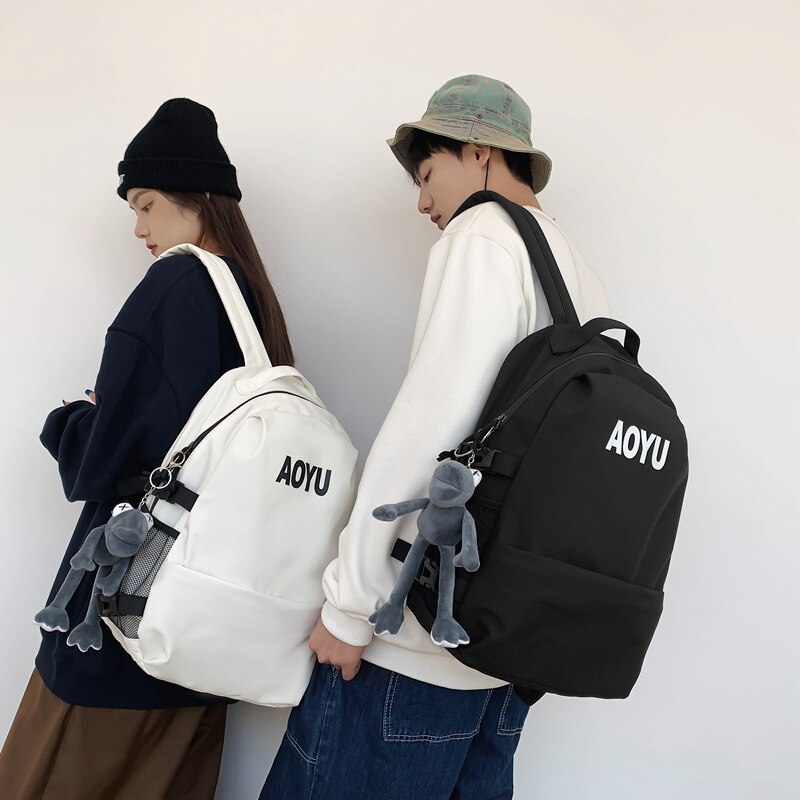 Stilvoller Rucksack für damen, 2022 geräumige schulranzen für paare, einfarbig, schlichte schülerrucksäcke für Teenager, jungen und mädchen