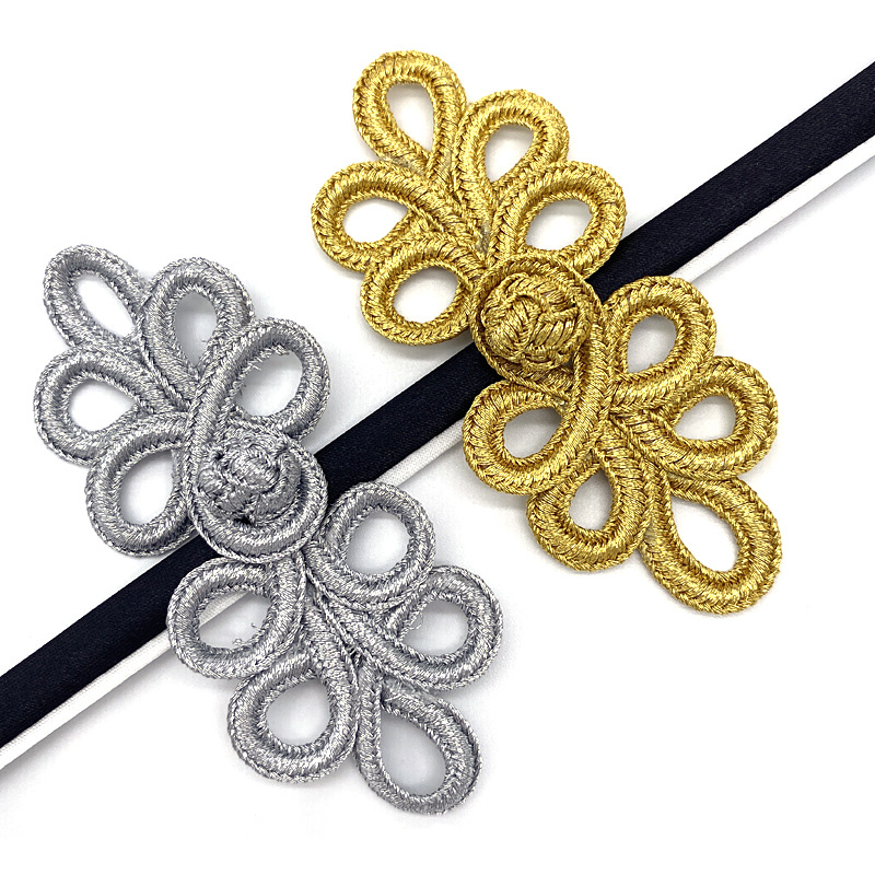 10 par kinesiske håndlavede cheongsam-knapper knudelukninger gør-det-selv syning