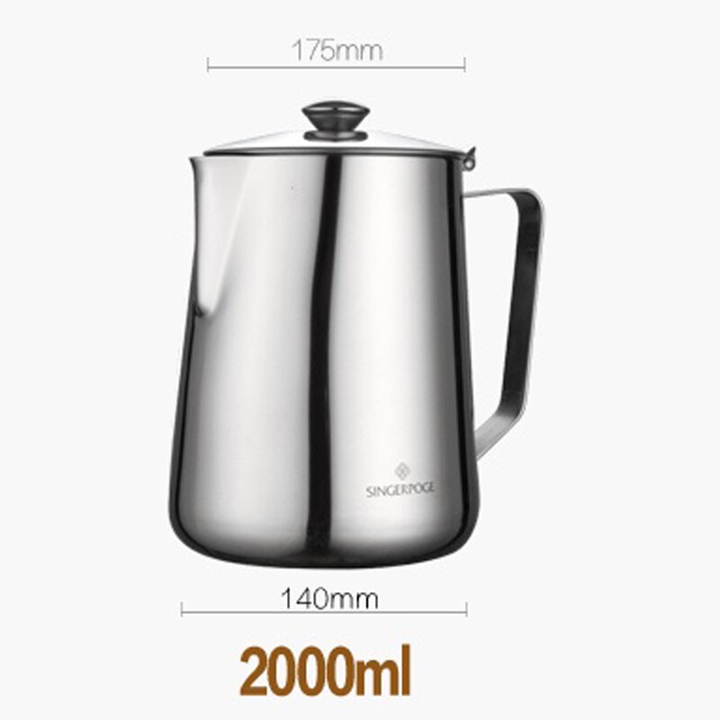 Stainless steel espresso pot, milk foam pot, barista, coffee pot, exquisite milk technology, espresso milk foam po: plum