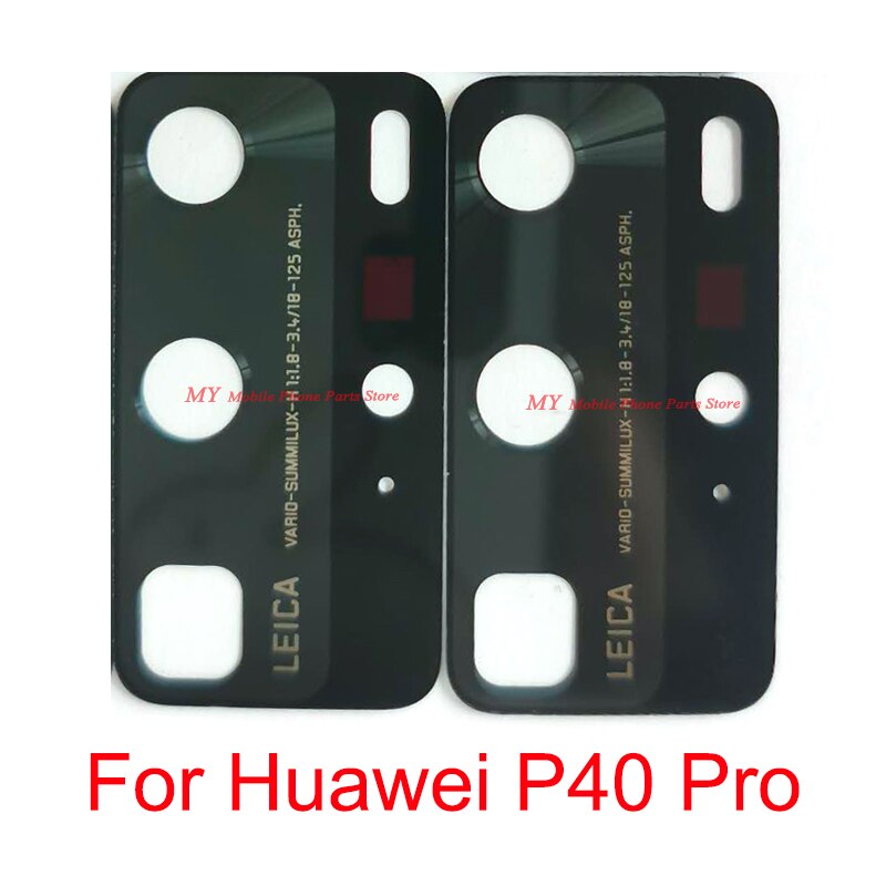 Senza adesivo cellulare copriobiettivo in vetro per fotocamera posteriore per Huawei P40 Pro P40pro parti di riparazione del vetro dell&#39;obiettivo della fotocamera posteriore