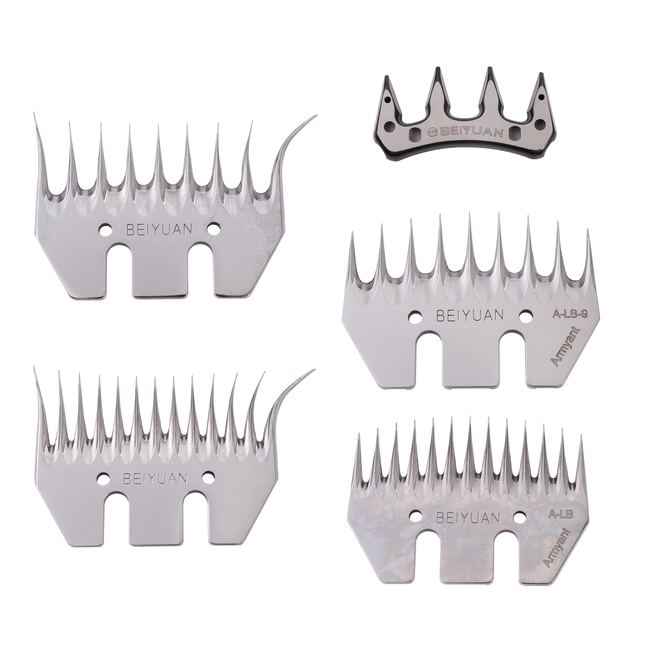 Tijeras de esquilar ovejas y cabras, herramienta alternativa recta para esquilar ovejas, hoja curva de 4/9/13 dientes, 2 piezas