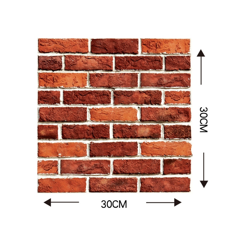 PVC Adesivo Carta Da Parati 3D Tegole in Laterizio per la Cucina Backsplash Buccia e Bastone Adesivi Murali stanza Da Bagno Complementi Arredo Casa Decalcomanie Della Parete