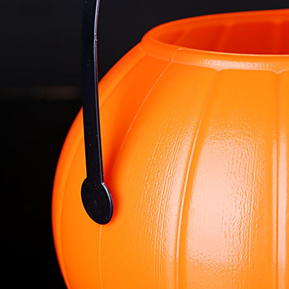5/10pcs Halloween Pumpkin Candy Holder Bucket Basket Pail Party Decor
