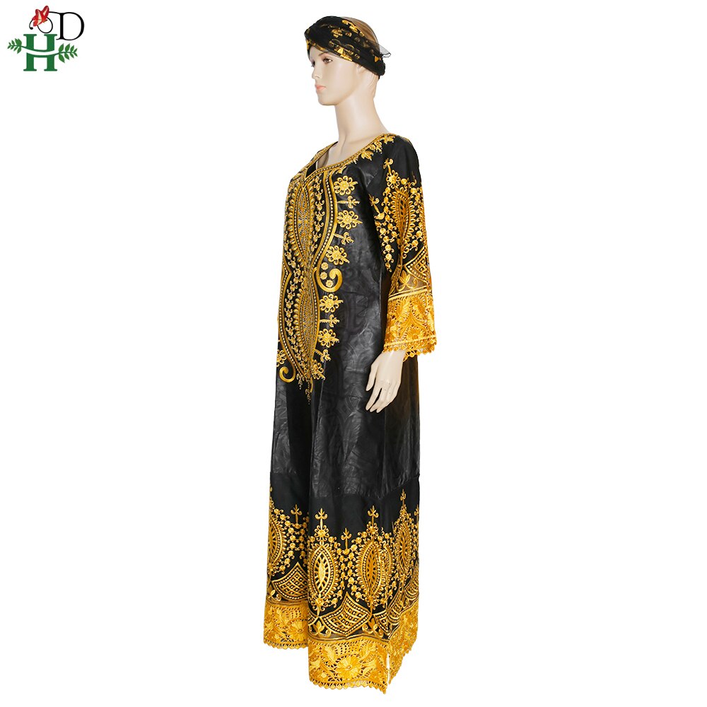 H &Ampere; D 5XL Plus Größe Dashiki ankara Kleid Für Frauen Afrikanische max Kleider Reiche Frau Bazin Kleid Afrikanische Turban Dame Kleidung Boubou