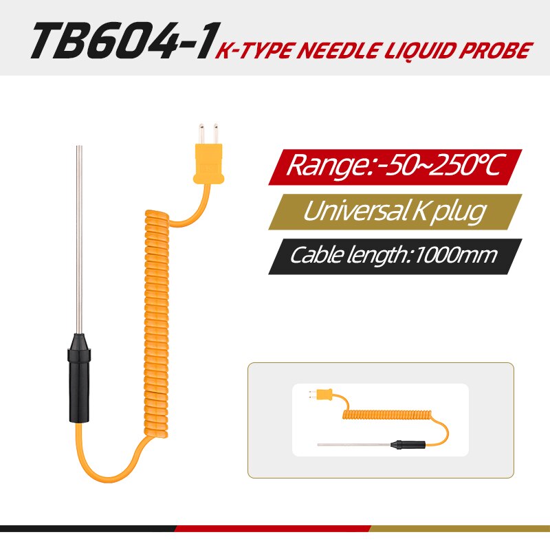 TASI – sonde de Thermocouple de Type K/J, pour la mesure de la température, 1500mm, capteur industriel, série TB601 TB604: TB604-1