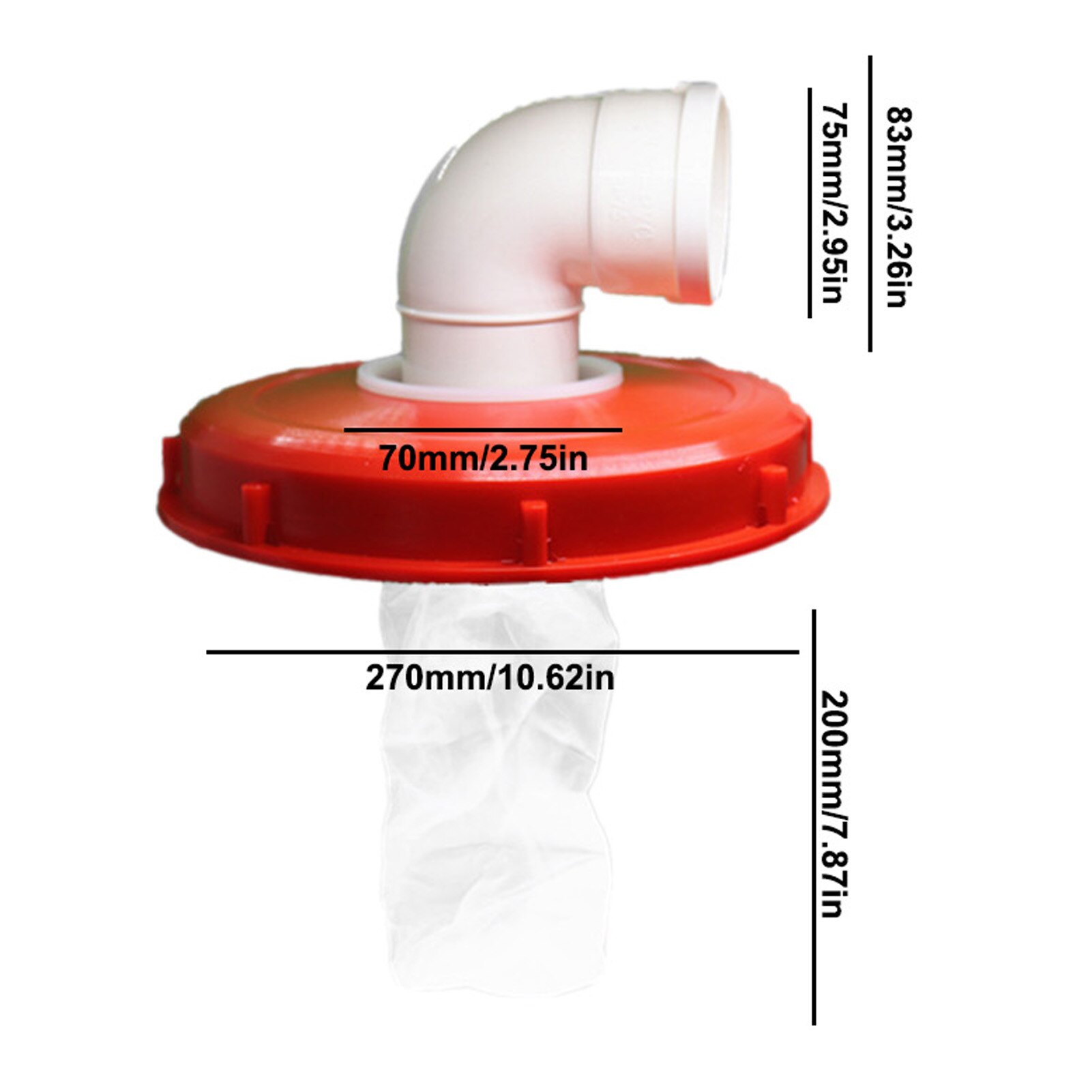 Ibc Deksel Filter Nylon Wasbare W/Deksel Ibc Cover Filter Regen Water Filter Cover Voor Tuingereedschap Ibc Water tank Onderdelen