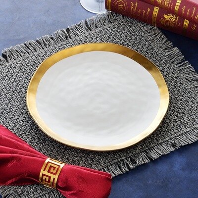 Engeland Creatieve Kenmerken Phnom Penh Keramische diner plaat Gourmet Schotel Vlakke Plaat Set: 8inch