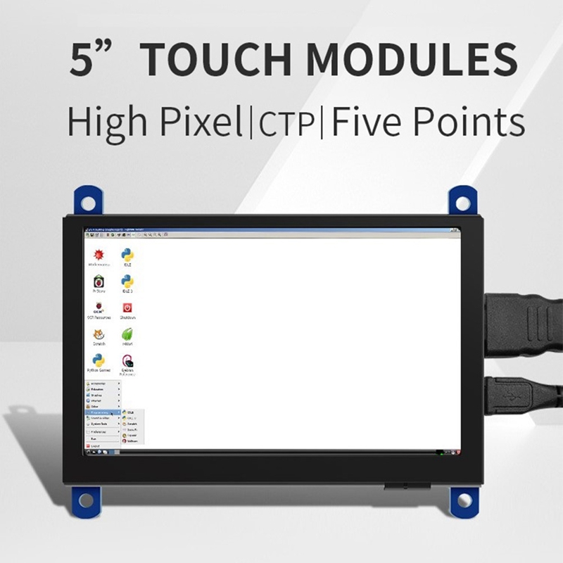 5Inch Scherm AIDA64 Lcd-scherm Capacitieve Contact Hdmi-Compatibel Module 800X480 Voor Raspberry Pi 3 Pi4 pc Monitor