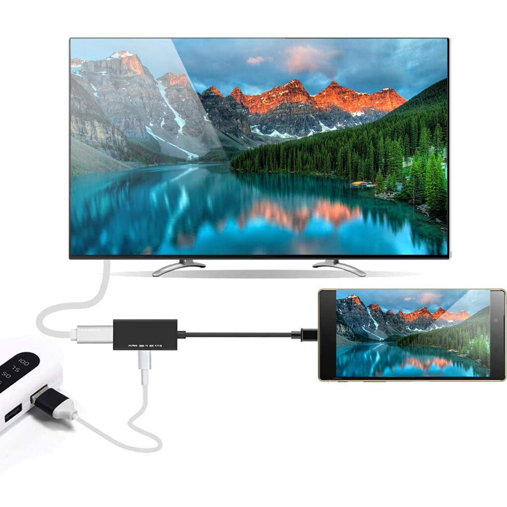 Micro USB To HDMI 1080P HD Audio Video Cable for HDTV Converter Adapters for TV PC Laptop Phone Tablet