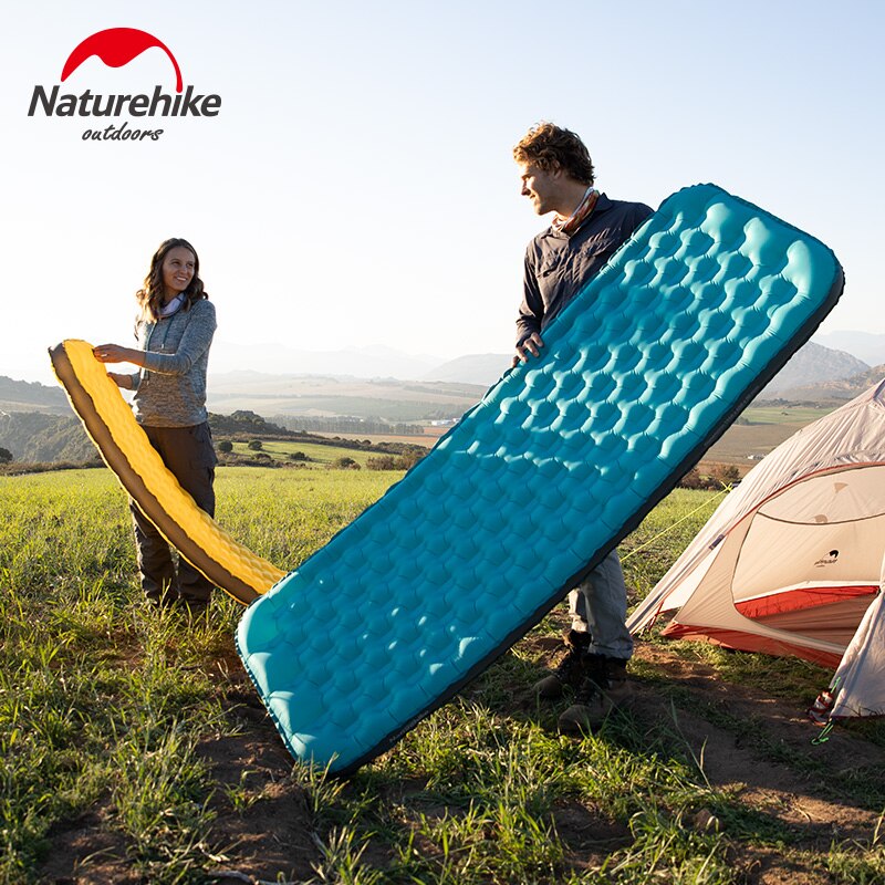 Naturehike Inflatable Mattress Ultralight Folding Bed Portable Single Camping Mat Sleeping Pad 3D Side Wall Inflatable Bed